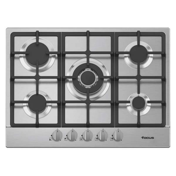 PLAQUE DE CUISSON FOCUS F478X 5 FEUX 70 CM INOX PLAQUE DE CUISSON FOCUS F478X 5 FEUX 70 CM INOX